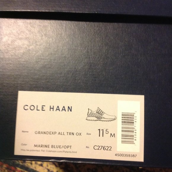 Cole Haan Men\'s GrandEvolution All-Terrain Navy Nubuck Oxfords 11.5M -New in Box main image 8